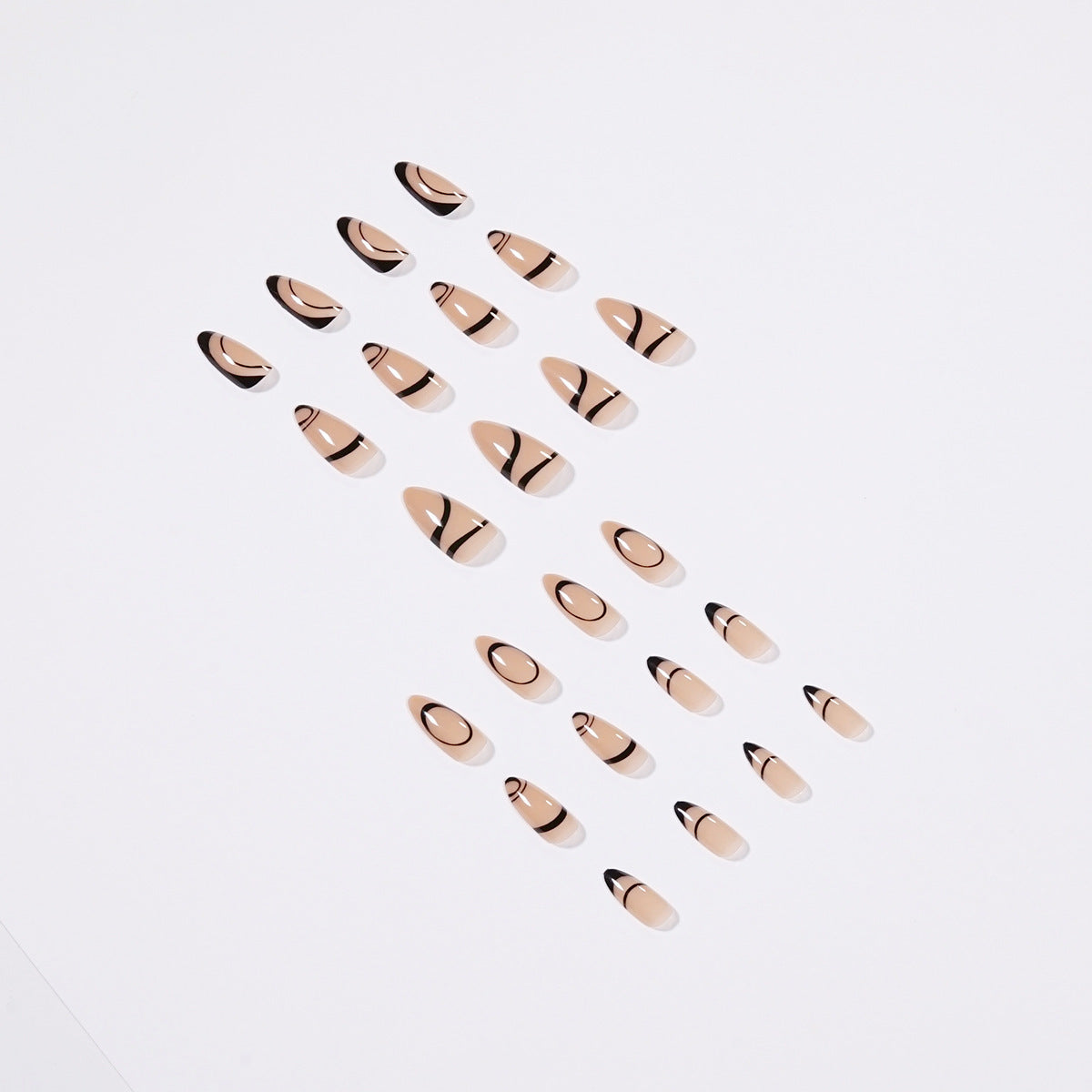 Nordic Design Fake Nails - Easy wear - Almond Shape