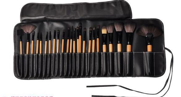 Gift Bag Of 24 Pcs Makeup Brushes Set - Professional Cosmetics Brushes: Eyebrow Powder Foundation Shadows - Make Up Tools