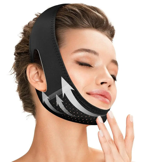 Hot Adjustable Face Slimming Strap - Jaw Strap - Jawline Shaper - Chin Strap - V Line Face Slimming Lifting Mask for Sleeping