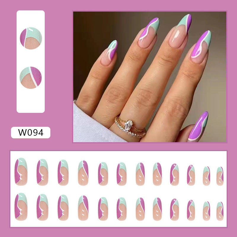 Nordic Design Fake Nails - Easy wear - Almond Shape